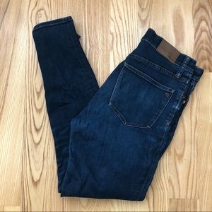 Madewell 9 inch high rise skinny jeans, size 28